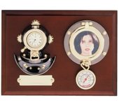 Arte Mar - Metopa de 22x17x6cm con Escafandra, Reloj, Porta-foto y Termómetro