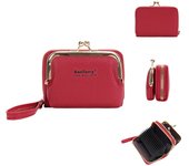 Carterasparahombre Monedero 14.7x9.5x3 cms Cartera Pequeña Mujer Cartera Pequeña Suave Cómoda