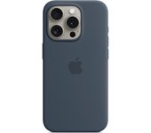 Funda De Silicona Con Magsafe Para El Iphone 15 Pro Azul Tempestad