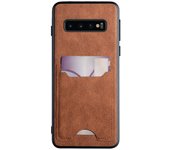 Premium Leather Card holder Case for Samsung Galaxy S10 S10e S9 Plus Lite Scratch-Resistant Solid Color Pocket Holder Cover