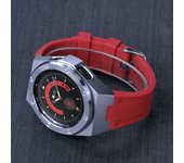 Modification Kit For Samsung Galaxy Watch 4 Classic 46mm Metal Case Rubber Bracelet For Samsung Watch 4Classic 46 Luxury Mod Kit
