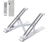 Soporte para computadora portátil, escritorio ajustable para computadoras portátiles de 7-15.6 "Blanco 1 pieza