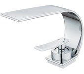 Grifo de Baño Cascada Moderno con Cascada de Agua Suave - Negro