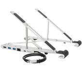 Soporte para portatil targus portable stand and dock 15.6pulgadas plata