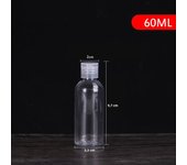 1Pc 5/10/30/50/80/120/200/250 Ml Plastic Transparent Bottle Refillable Butterfly Cap Makeup Tool Sub-bottling Clamshell Bottle