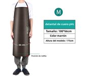 PVC Leather Apron Waterproof Oilproof Heavy Duty Apron For Kitchen Cleaner Thermal Insulation Wear Electric Welding Aprons