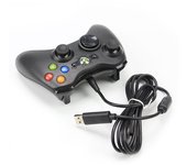 Joystick con cable, controlador de Juegos con cable USB, joystick con Doble vibración para PC, Xbox 360 y Windows