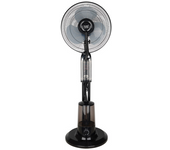 FABRILAMP Ventilador de Pie Tromba Negro con Nebulizador y Tanque de Agua de 3L
