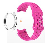Soft Silicone Strap+Case for Samsung Galaxy Watch 7 6 5 4 40/44mm 5Pro45mm Sport Band for Galaxy Watch6 Classic 47/43mm Bracelet