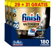 Finish Powerball ULTIMATE PLUS ALL IN 1 x60 x120 x180 x240 Pastillas para Lavavajillas, Limpieza Intensiva, Elimina Restos Quemados, Brillo Diamante, Cuida y Protege