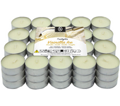 KROWN - Pack 60/100 Velas Perfumadas TeaLights Duración Aproximadamente 4,5 Horas, Velas de Té Aromáticas Baratas Lowcost, Vainilla, Canela, Coco, Floral, Fresa, Fruta Tropical, Frutos rojos del Bosque, Lavanda, Sandia