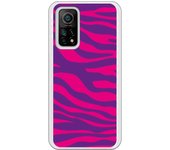 Funda compatible con Xiaomi Mi 10T/Mi 10T Pro - Animal Print Zebra Rosa Lila