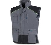 CHALECO SERIE PRO TERGAL ACOL GRIS/NEGRO T-S "P.OFERTA"
