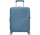 Maleta de Cabina American Tourister SoundBox Spinner 55cm/ 55x40x20cm/ 4 Ruedas/ Azul Piedra