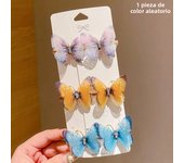 Random Colorful Butterfly Hairpins Girl Hair Clips Barrettes Women Sweet Hair Ornament Rainbow Headwear Fashion Hair Accessories