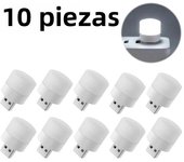 1/10Pcs Mini USB Night Light Warm White Eye Protection Book Reading Light USB Plug Computer Mobile Power Charging LED Night Lamp