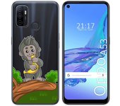 Tumundosmartphone Funda Gel Transparente para Oppo A53 / A53s diseño Mono Dibujos