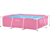 PISCINA SMALL FRAME FAMILIAR ROSA 220X150X60CM - 166 (Intex 55256)