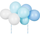 Topper Para Tarta Globos Partydeco - Azules