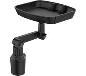 Car Dinner Plate Rack Cup Holder Mobile Phone Holder Adjustable Small Dining Table Tray Desk Mount Stand Work Food Laptop Holder
