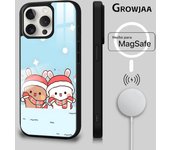 MINISO BuBu DuDu Phone Case Magnetic Phone Case For iPhone 16 15 14 13 12 11 Pro Max Plus Mini Magsafe Wireless Charging Cover