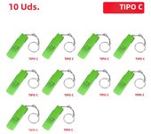 JASTER 10 PCS LOT Memory stick 128GB Key Chain USB Flash Drive 64GB Plastic Pen Drive 32GB TYPE-C For Phone U Disk 16GB