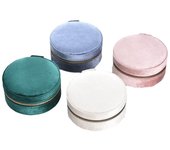 Organizador de joyas Redondo para San Valentín Caja de viaje para empaquetar Joyas Pendientes