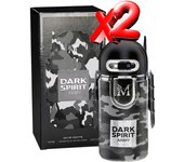 2 UNIDADES Dark Spirit Army Eau de Toilette para hombre 100ml Montage Brands Fragancia inspirada en otros perfumes Pour Homme Colonia