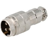 Conector micrófono macho aéreo 3 pin