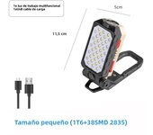 High Power LED Flashlight Rechargeable COB Work Light Adjustable Waterproof Camping Lantern Magnet With Power Display