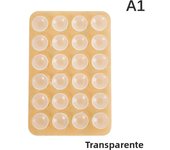 Double Side Silicone Suction Pad For Mobile Phone Fixture Suction Cup Backed Adhesive Silicone Rubber Sucker Pad For Fixing
