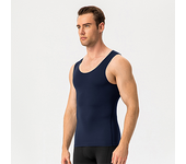 Camiseta sin mangas de compresión muscular para culturismo para hombre, camiseta sin mangas, Camiseta deportiva para hombre, Chaleco Ajustado para correr