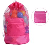 Mesh Swimming Bag For Children Portable Beach Bag Foldable Beach Toys Basket Storage Bag Kids Outdoor Children Swimming Dry Sack