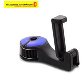 Multi-functional 2 In 1 Car Hook Hidden Multifunctional Rear Headrest Hook Car Rear Phone Holder Lock Type Mobile Phone Holder