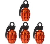 AUTCOAT 4Pcs/Set Universal Car Truck Motocycle Wheel Tyre Valve Caps Bicycle Tire Air Valve Cover