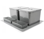 CUBO DE BASURA MODELO ELEGANS M600 2X16L ACABADO ANTRACITA