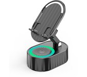 Altavoz con sensor inteligente plegable Soporte vertical para teléfono Música envolvente Se puede utilizar como banco de energía móvil para teléfonos móviles oo4