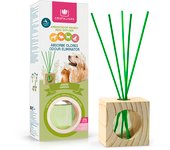 CRISTALINAS Mikado Absorbe Olores Mascotas. 30ml. Más de 4 semanas de duración. 0% alcohol. Disfruta de tu hogar y tu mascota . Variedad de aromas: Frutos Rojos, Jardín, Flores Blancas, Aroma a Limpio, Aire Fresco.