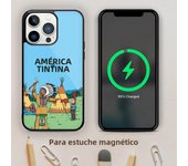 Cartoon T-Tintin Funny Dog Phone Case For Magnetic Attraction iPhone 11 12 13 14 15 Mini Pro XS Max X S Plus XR Shell