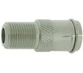Conector F macho a F hembra, recto. Conexión rápida (presión) de Electro Dh 19.566 8430552114856