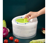 Salad mixer, lettuce washer, dryer, drainer, strainer for washing and drying leafy vegetables, kitchen tools