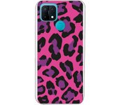 Funda original compatible con Oppo A15 - Textura Leopardo Rosa
