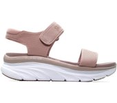 Skechers 119226 D'lux walker new block, sandalia deportiva con plataforma, con cinta textil adhesiva, para señora
