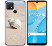 Tumundosmartphone Funda Gel Tpu para Oppo A15 diseño Concha Dibujos