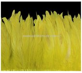 Fleco de Plumas de Gallo Artesanal Teñido a Mano Único
