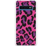 Funda original compatible con Samsung Galaxy S10 - Textura Leopardo Rosa