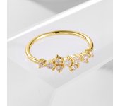 new minimalistic birthstone zircon trend the night sky Inspired twinkling stars Stackable cluster rings jewelry for women girls