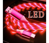 Streamer Charger Cable LED Light Up Lightning TypeC Cable USB Fast Charger Cord  for iPhone 14 13 12 11 Pro Max X XS iPad 9 mini