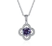 JoyceJelly 1 Carat Real Moissanite Pendant Necklace For Women D color 925 Sterling Silver Fine Jewelry Lady's Clavicle Chain