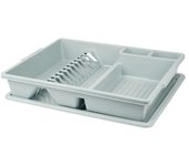 ESCURREPLATOS BANDEJA ATLAS GRIS - Medidas: 43 X 36 X 8 cm.